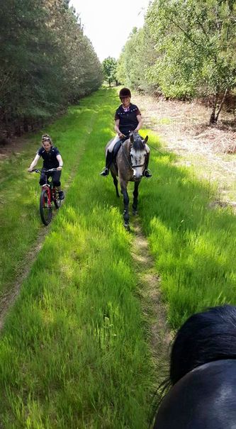 Our team out on a practise ride in the Brecks.